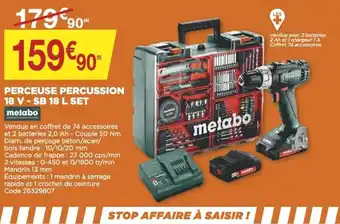 MELABO perceuse percussion 18 V - SB 18 L set