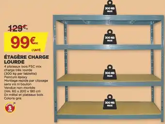 Bricomarché Étagère charge lourde offre