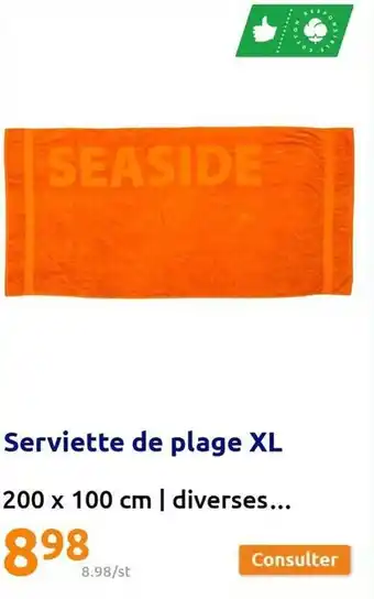 Action Serviette de plage XL offre