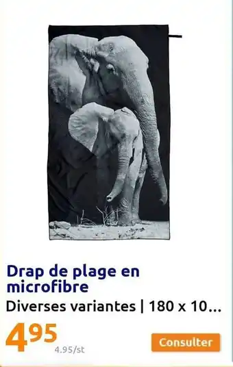 Action Drap de plage en microfibre offre