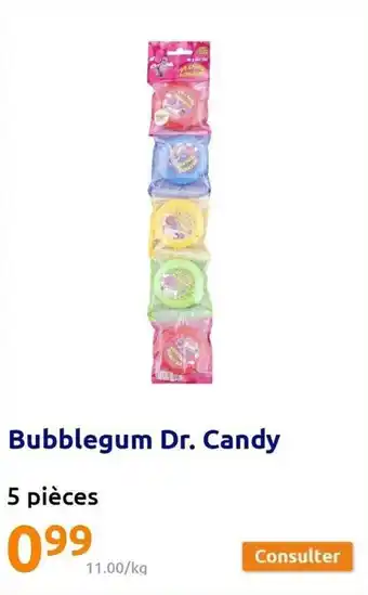 Action Bubblegum dr. candy offre