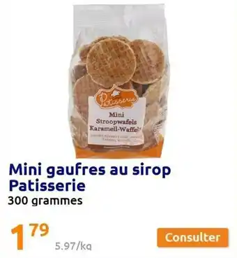 Mini gaufres au sirop patisserie
