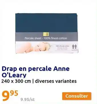 Action Drap en percale anne o'leary offre