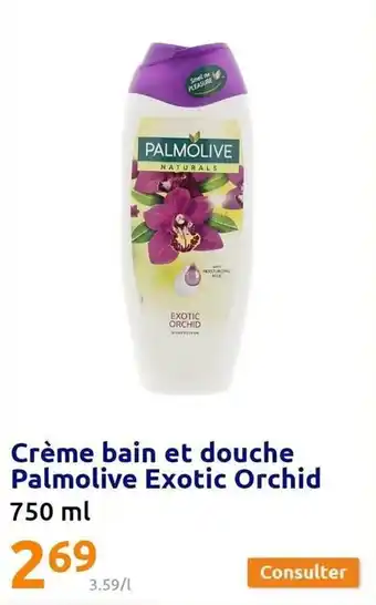 Action PALMOLIVE crème bain et douche palmolive exotic orchid offre