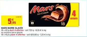 Intermarché MARS barre glacée offre