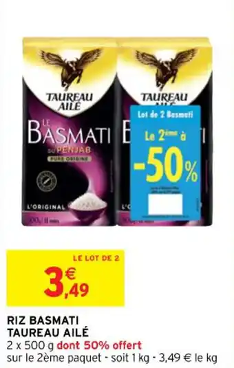 Intermarché TAUREAU AILÉ riz basmati offre