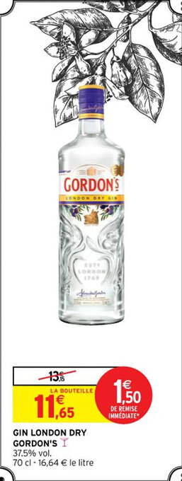 Intermarché GORDON'S gin london dry offre