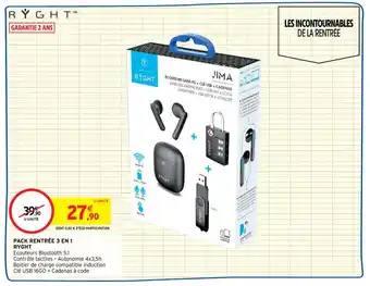 RYGHT pack rentrée 3 en 1