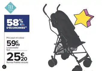 Promo Poussette canne chez Carrefour