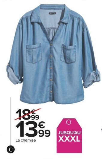 Carrefour Chemise femme offre