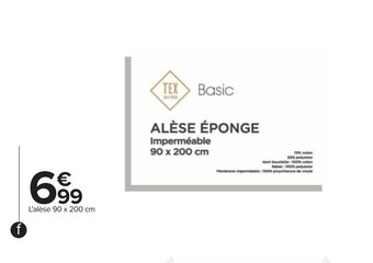 Carrefour Alèse bouclette "imperméable" offre