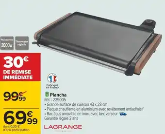 Carrefour Plancha offre