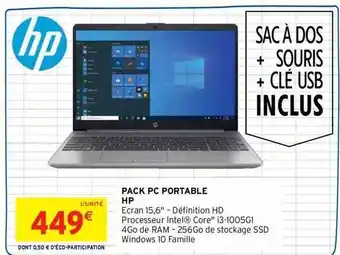 Intermarché Pack pc portable hp offre