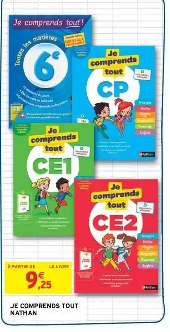 Intermarché Je comprend tout nathan offre