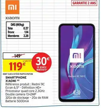Intermarché Smarthphone xiaomi offre
