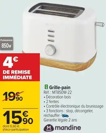 Carrefour Grille-pain offre