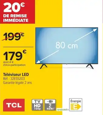 Carrefour Téléviseur LED offre