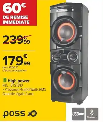 Carrefour High power offre