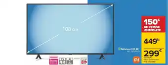 Carrefour Téléviseur LED 4K offre