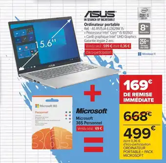 Carrefour Ordinateur portable offre