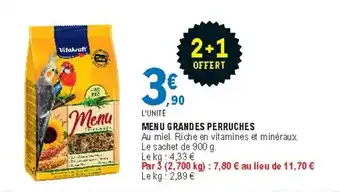 E.Leclerc Menu Grandes Perruches offre