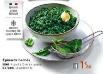 Thiriet Épinards hachés offre