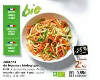 Thiriet Julienne de légumes biologique offre