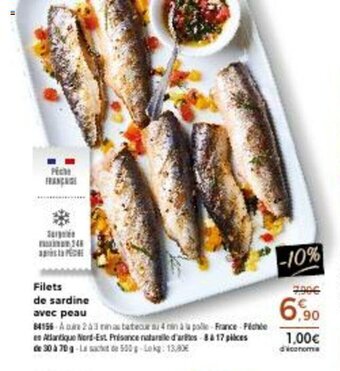 Thiriet Filets de sardine avec peau offre