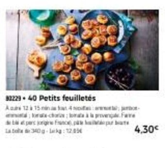 Thiriet 40 petits feuilletés offre