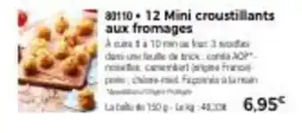 Thiriet 12 mini croustillants aux fromages offre
