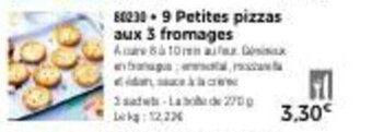 Thiriet 9 petites pizzas aux 3 fromages offre