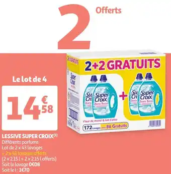 Auchan Super croix lessive offre
