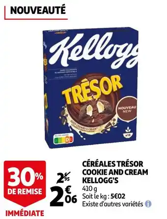 Auchan Trésor kellogg's céréales offre