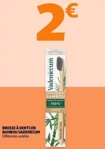 Auchan Vademecum brosse à dents en bambou offre