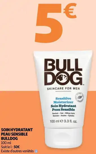 Auchan Bulldog soin hydratant peau sensible offre