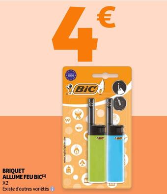 Auchan Bic briquet allume feu offre