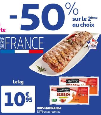 Auchan Madrange ribs offre