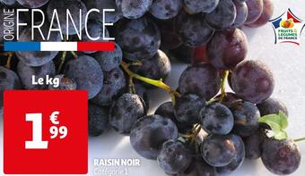 Auchan Raisin noir offre