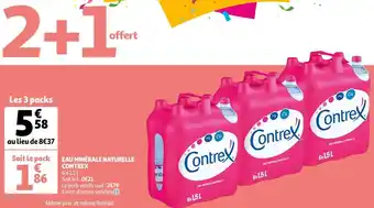 Auchan Contrex eau minérale naturelle offre