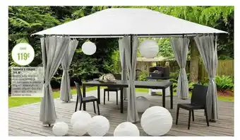 Tonnelle à Rideaux 3 X 4 M