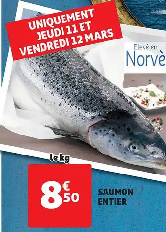 Auchan Direct Saumon Entier offre