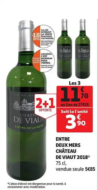 Auchan Direct Entre Deux Mers Château De Viaut 2018 offre