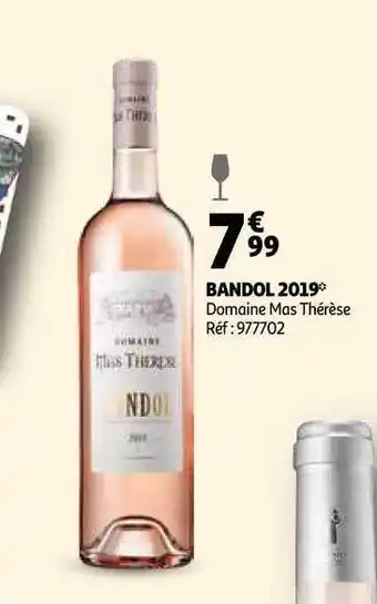 Auchan Direct Bandol 2019 Domaine Mas Thérèse offre