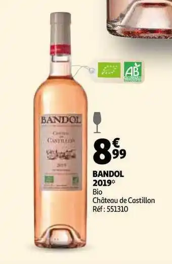 Auchan Direct Bandol 2019 Bio Château De Castillon offre