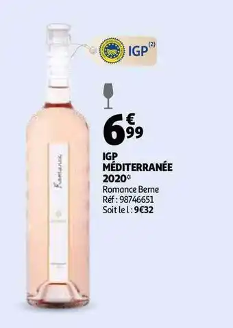 Igp Méditerranée 2020 Romance Berne