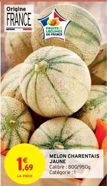 Intermarché Hyper Melon charentais jaune offre