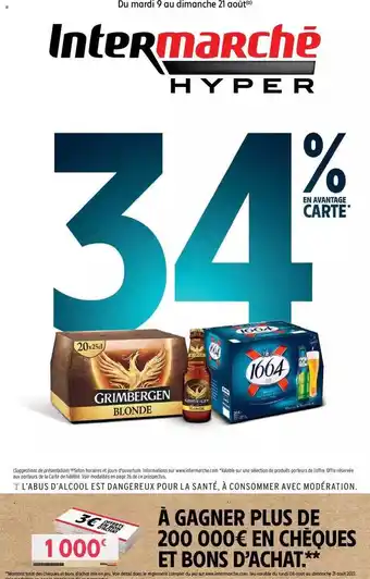 Intermarché Hyper 34% en avantage carte offre