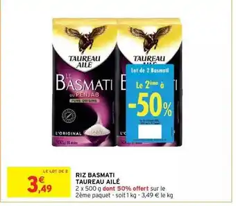 Intermarché Hyper Riz basmati taureau ailé offre
