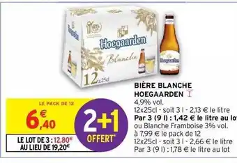 Intermarché Hyper Bière blanche hoegaarden offre