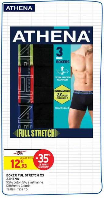 Intermarché Hyper Boxer ful stretch x3 athena offre
